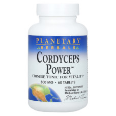  Кордицепс Милитарис Экстракт - Planetary Herbals, США, 60 таблеток