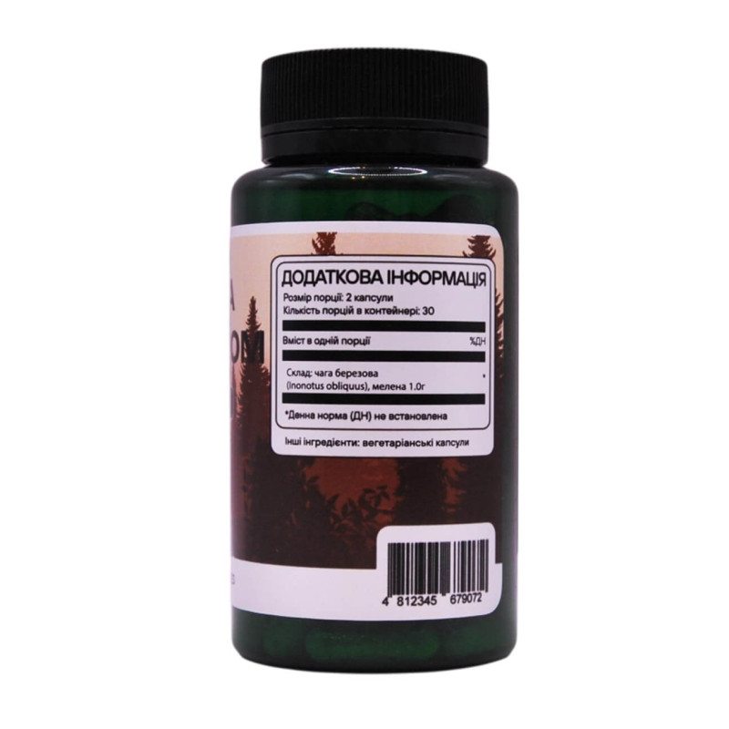 Чага Березовая - антиоксидант и защита организма, 60 капсул Чага Березовая - антиоксидант и защита организма, 60 капсул