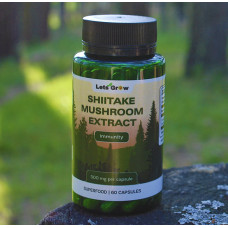 Шиитаке Экстракт - микродозинг для иммунитета и энергии, 60 капсул